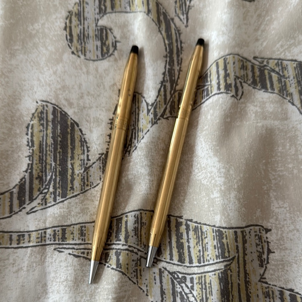Gold Pen and Pencil Set